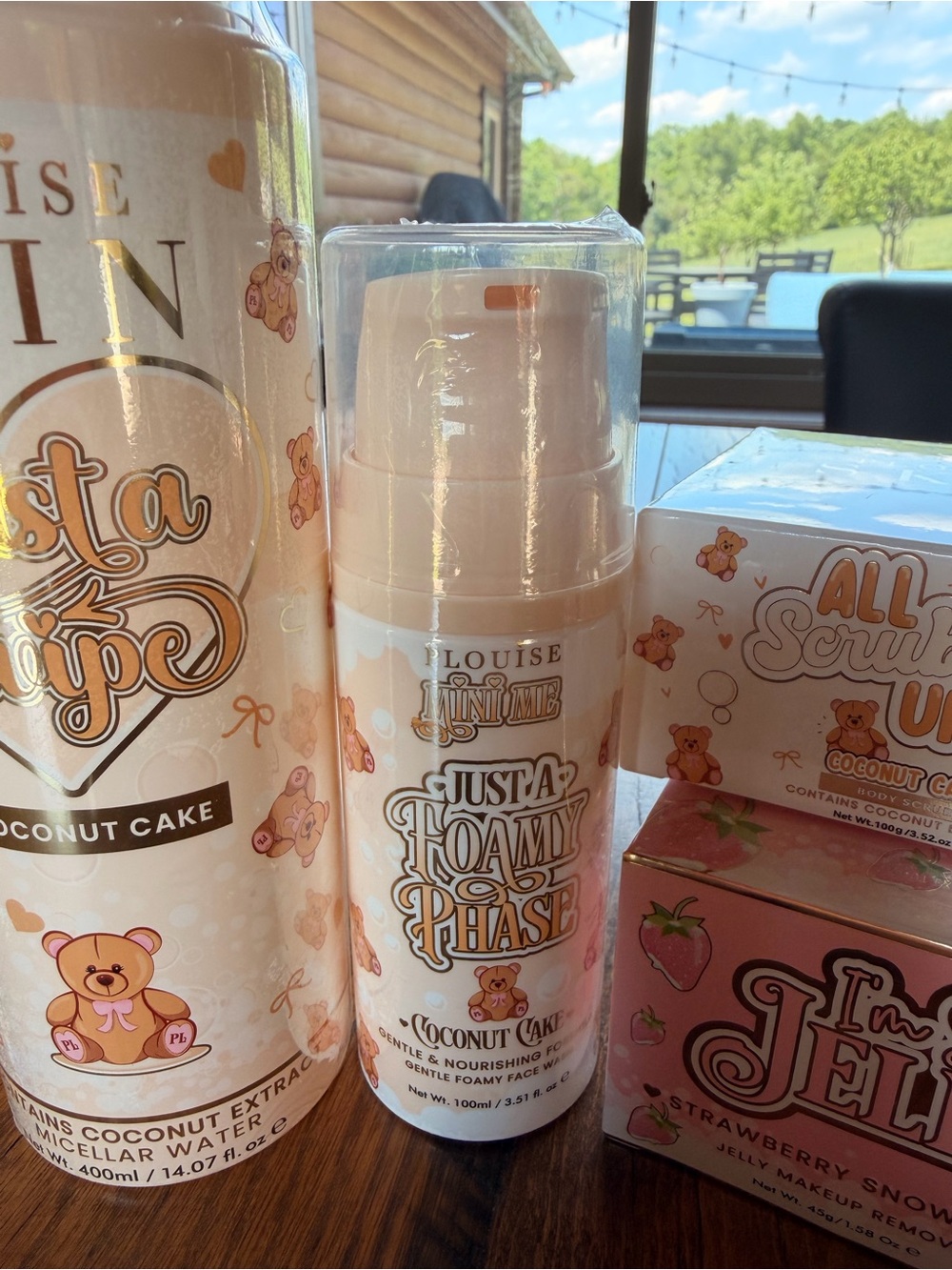 P Louise Skincare Bundle Coconut Cake Strawberry Mega Lot! Face Wash Lip Duo New - Picture 6 of 9